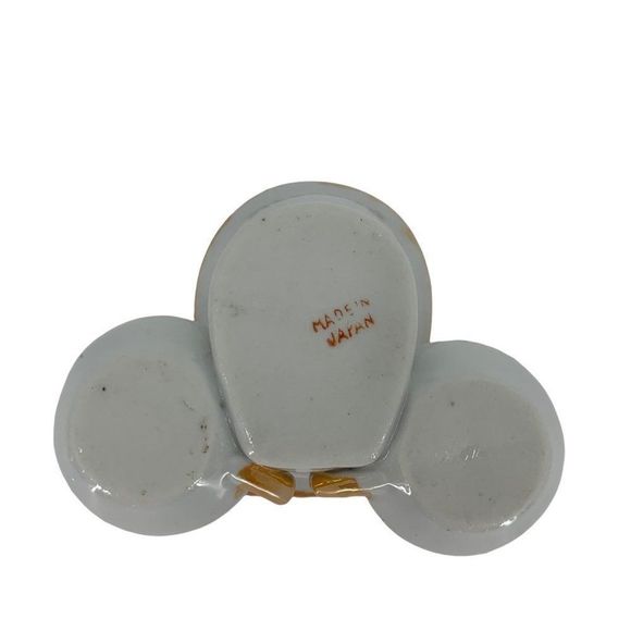 VTG Salt Pepper Mustard Compote Souvenir Toilet Baldwin, MI 0084 Japan Collect - Picture 6 of 9